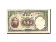 Chine, 100 Yüan, 1936, KM:220a, Undated, TTB