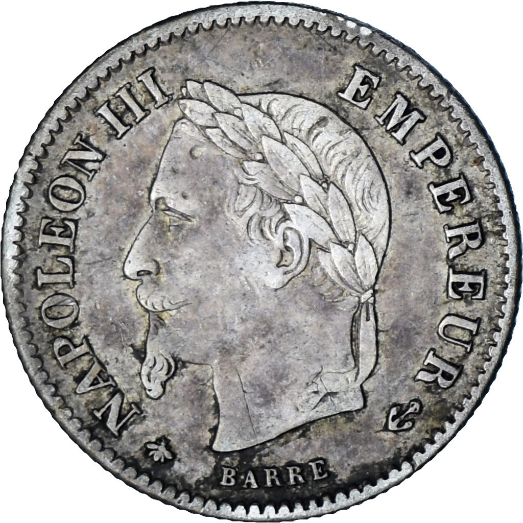Moneta, Francia, Napoleon III, Napoléon III, 20 Centimes, 1868, Strasbourg, BB