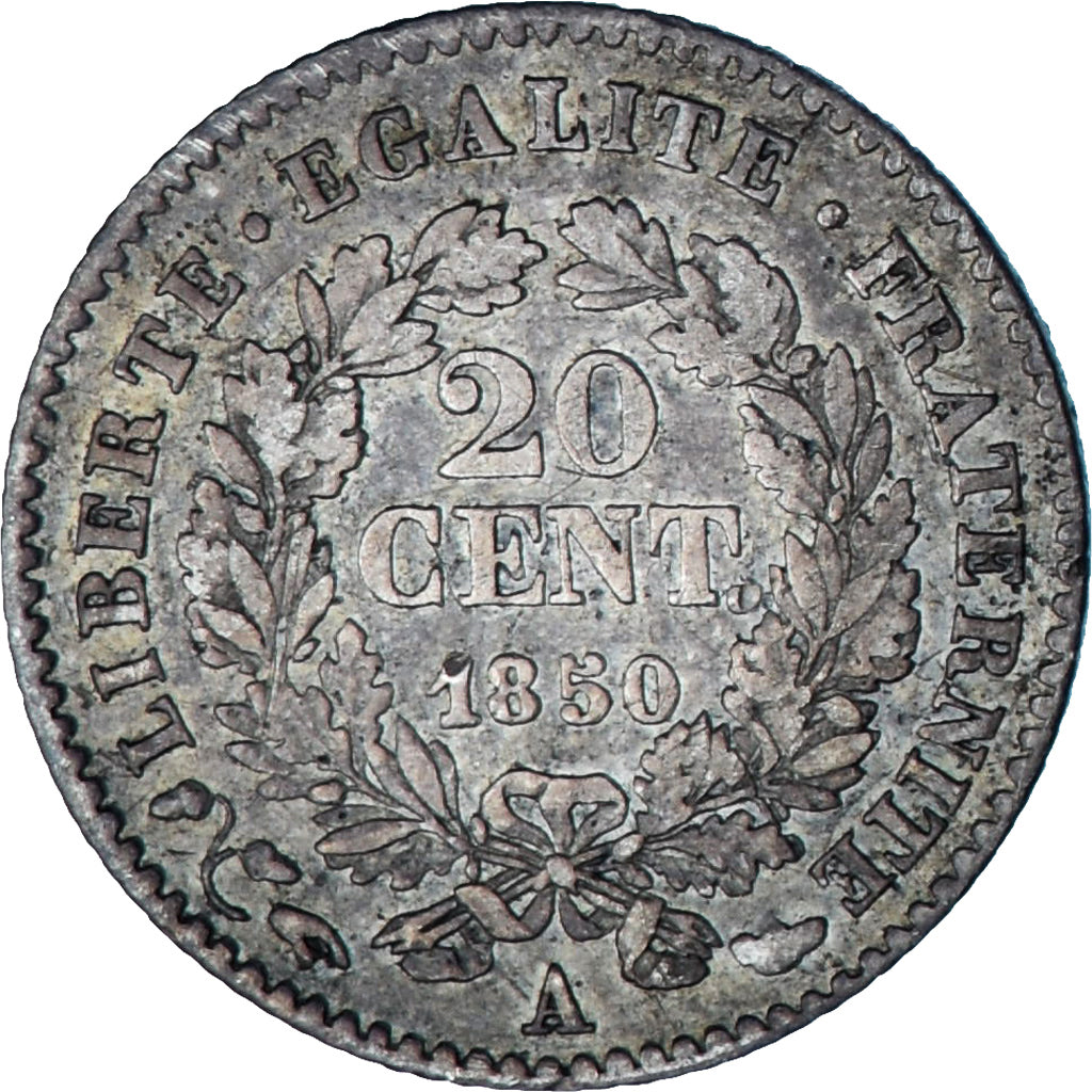France, 20 Centimes, Cérès, 1850, Paris, Silver, VF(30-35), Le Franc:F.146