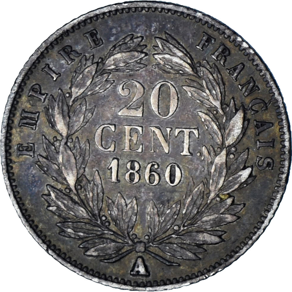Coin, France, Napoleon III, Napoléon III, 20 Centimes, 1860, Paris, VF(30-35)