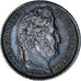 Moeda, França, Louis-Philippe, 25 Centimes, 1845, Rouen, AU(55-58), Prata