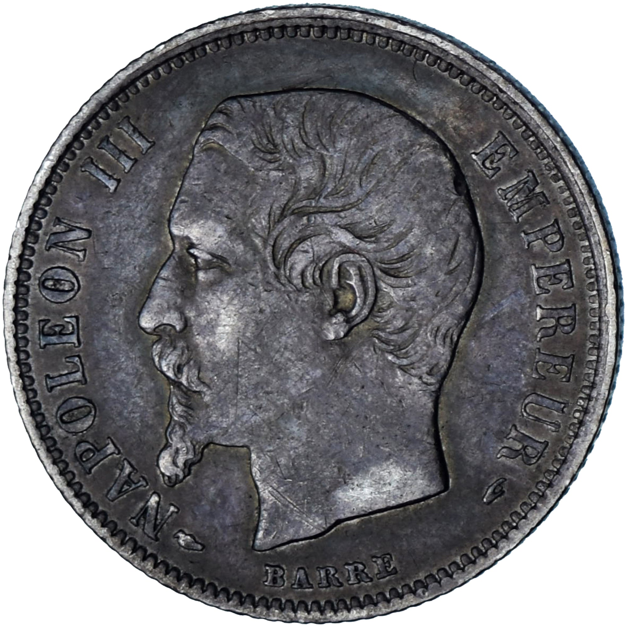 Moneta, Francia, Napoléon III, 50 Centimes, 1855, Paris, BB, Argento, KM:794.1