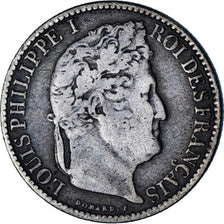 France, Louis-Philippe, 50 Centimes, 1846, Paris, Silver, VF(20-25)