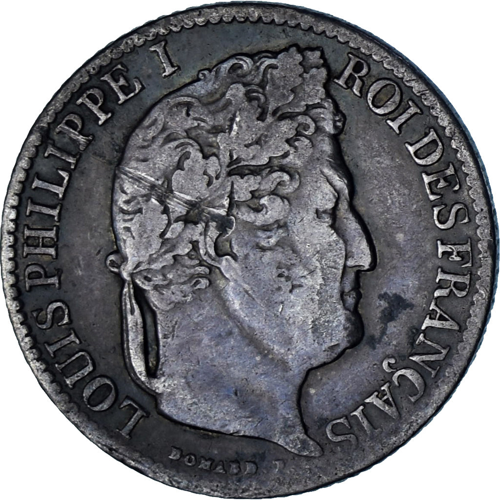 Münze, Frankreich, Louis-Philippe, 1/2 Franc, 1844, Lille, SS, Silber
