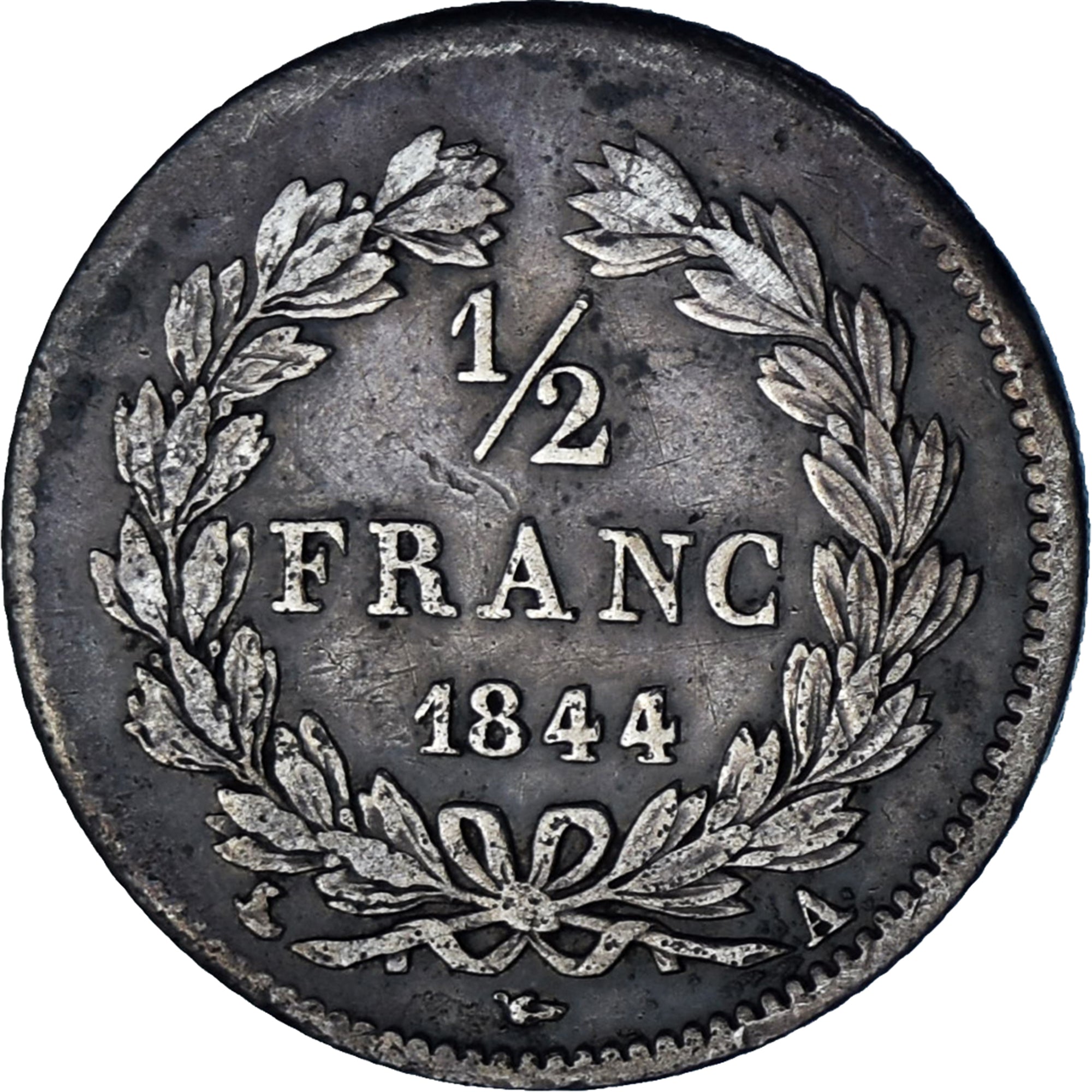 Münze, Frankreich, Louis-Philippe, 1/2 Franc, 1844, Lille, SS, Silber