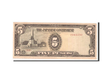 Biljet, Fillipijnen, 5 Pesos, 1943, Undated, KM:110a, TTB