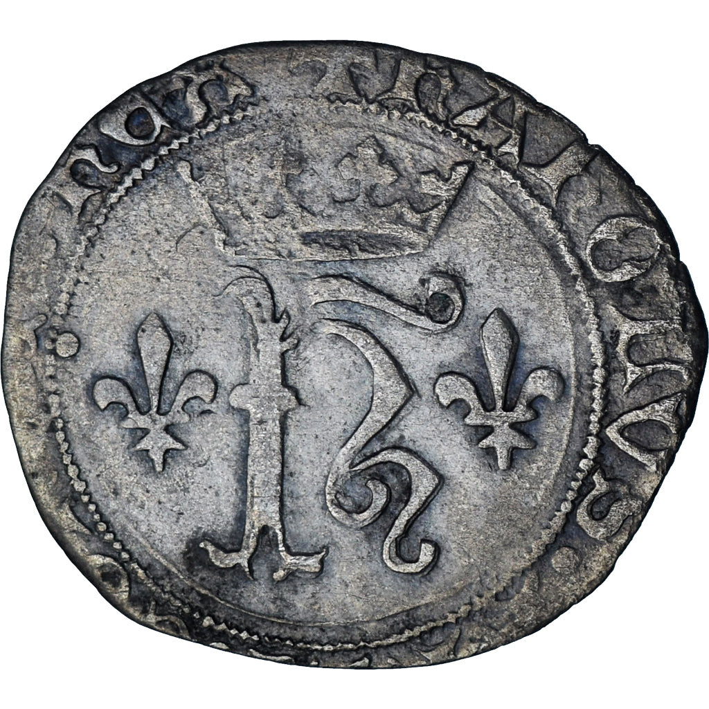 Munten, Frankrijk, Charles VIII, Karolus or Dizain, Tournai, FR+, Billon