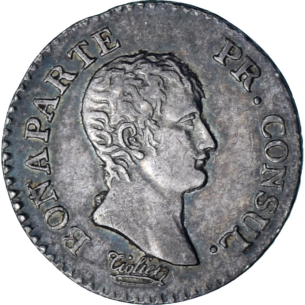 Münze, Frankreich, Napoléon I, 1/4 Franc, An 12, Paris, VZ, Silber, KM:653.1