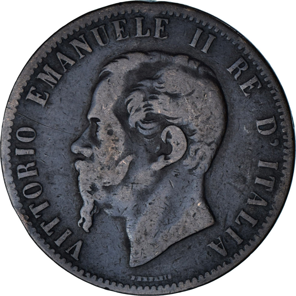 Münze, Italien, Vittorio Emanuele II, 10 Centesimi, 1867, Birmingham, S