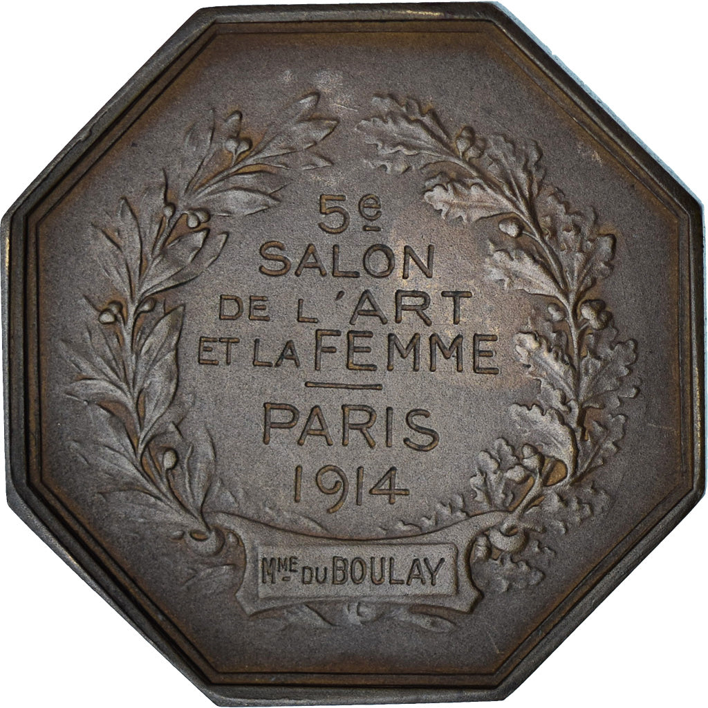 França, medalha, 5ème Salon de l'Art et la Femme, Paris, 1914, Rasumny