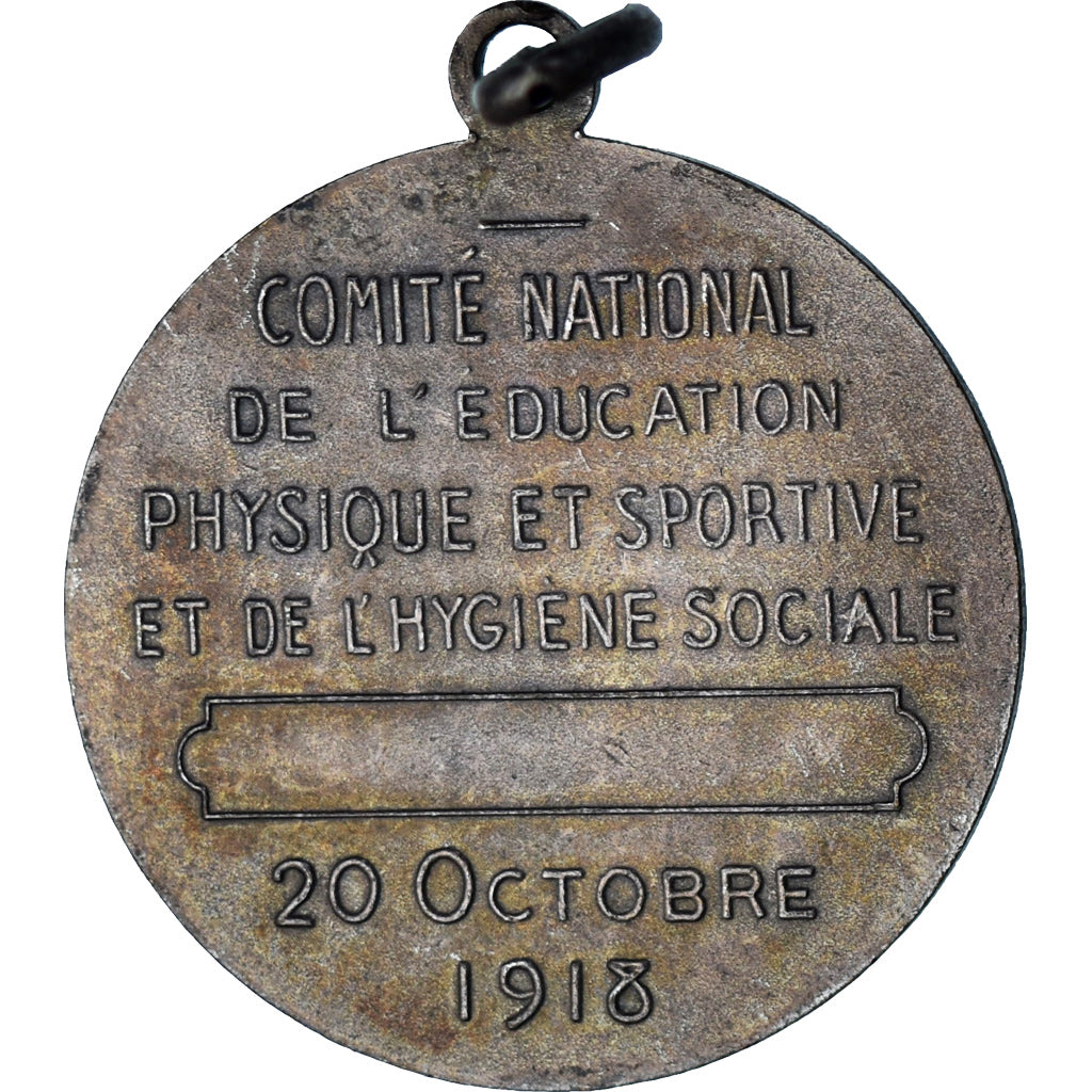 Francja, medal, Comité National de l'Education Physique et Sportive, 1918
