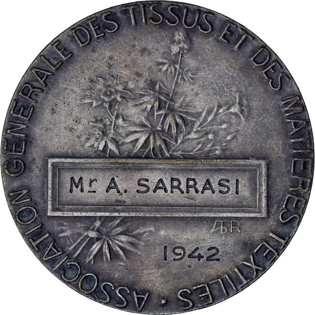 France, Médaille, Association Générale des tissus et des matières textiles