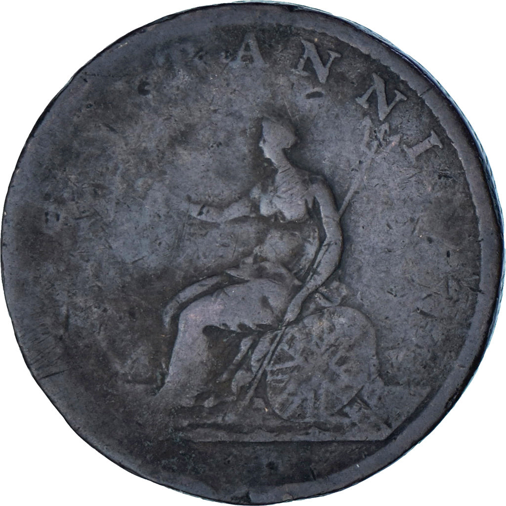Coin, Great Britain, George III, 1/2 Penny, 1806, VF(20-25), Copper, KM:662