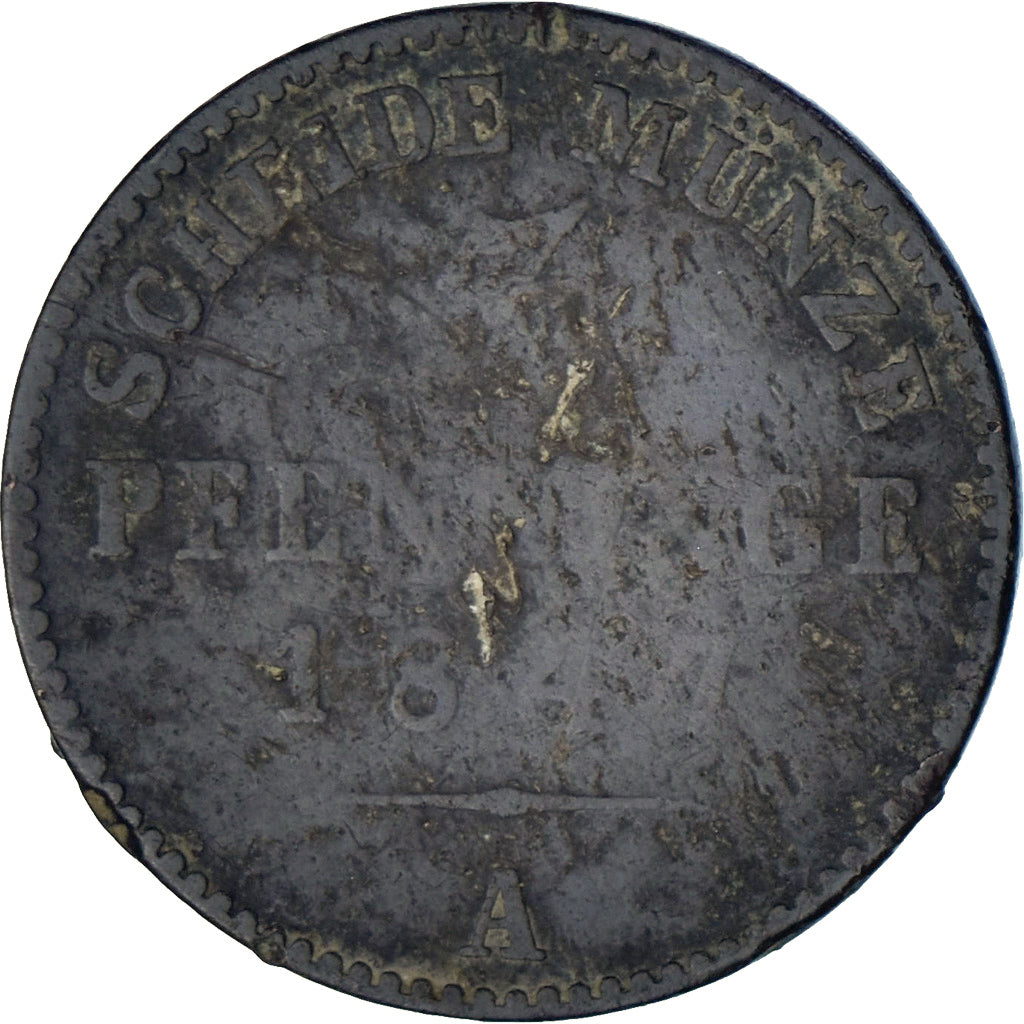 Münze, Deutsch Staaten, Berlin, 3 Pfenninge, 1847, S, Kupfer
