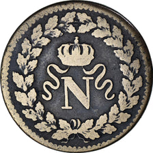 Coin, France, Napoleon I, Decime, 1814, Strasbourg, VF(30-35), Bronze, KM:700