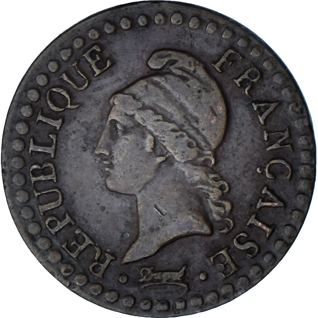 Coin, France, Dupré, Centime, AN 6, Paris, VF(30-35), Bronze, KM:646