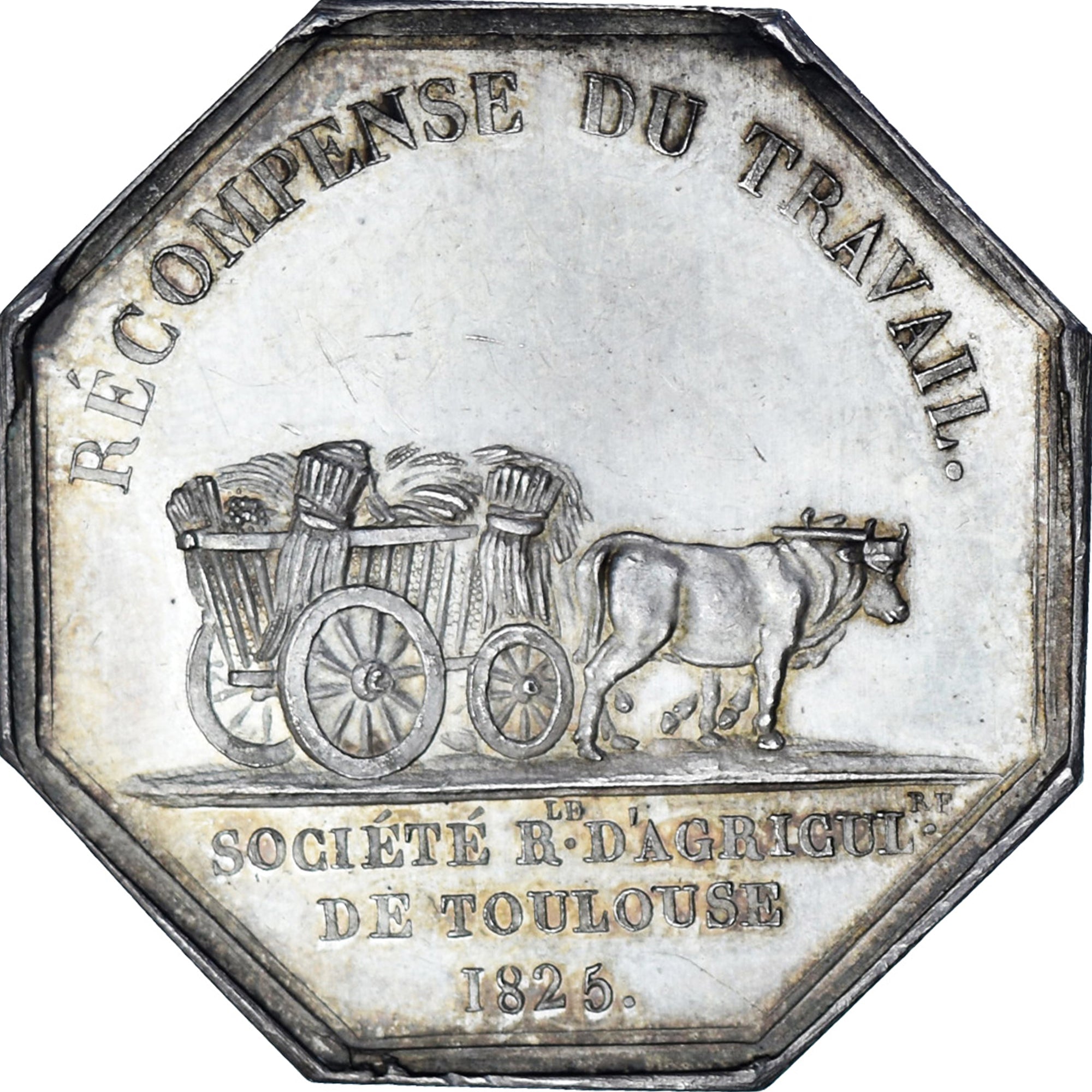 Frankreich, betaalpenning, Société d'Agriculture de Toulouse, Olivier de