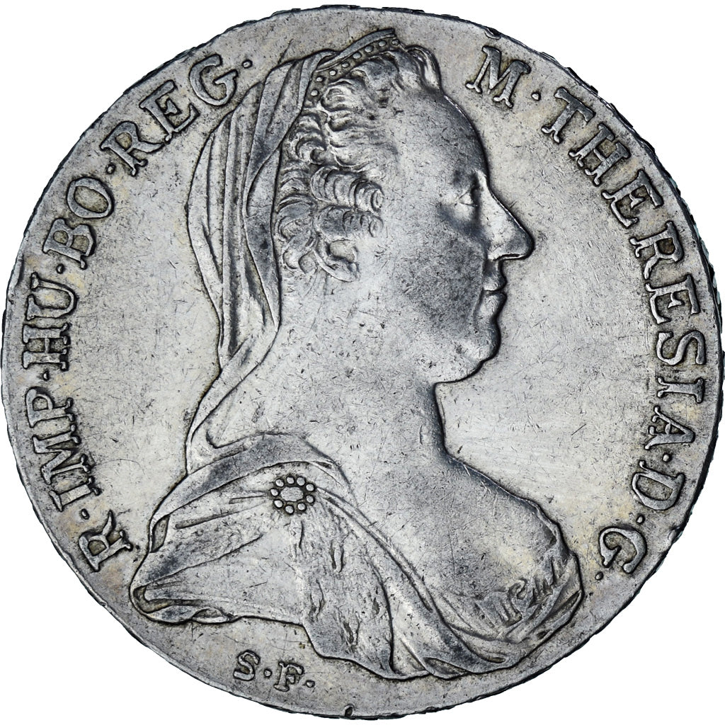 Coin, Austria, Maria Theresa, Thaler, 1780, Vienna, Restrike, AU(50-53), Silver
