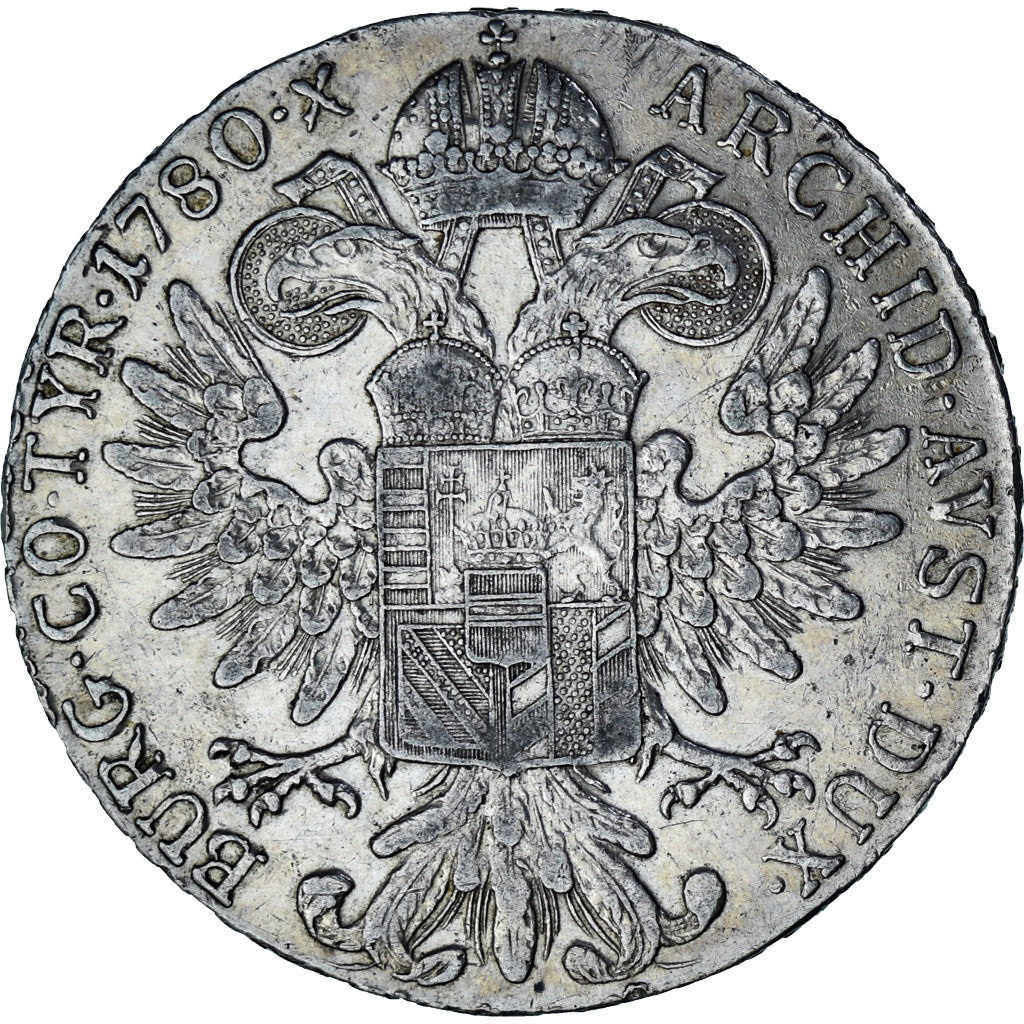 Coin, Austria, Maria Theresa, Thaler, 1780, Vienna, Restrike, AU(50-53), Silver