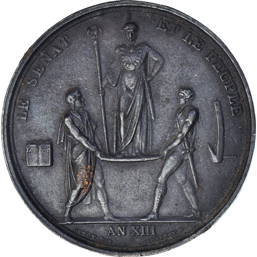 France, Medal, First French Empire, La Sénat et le Peuple, History, 1802