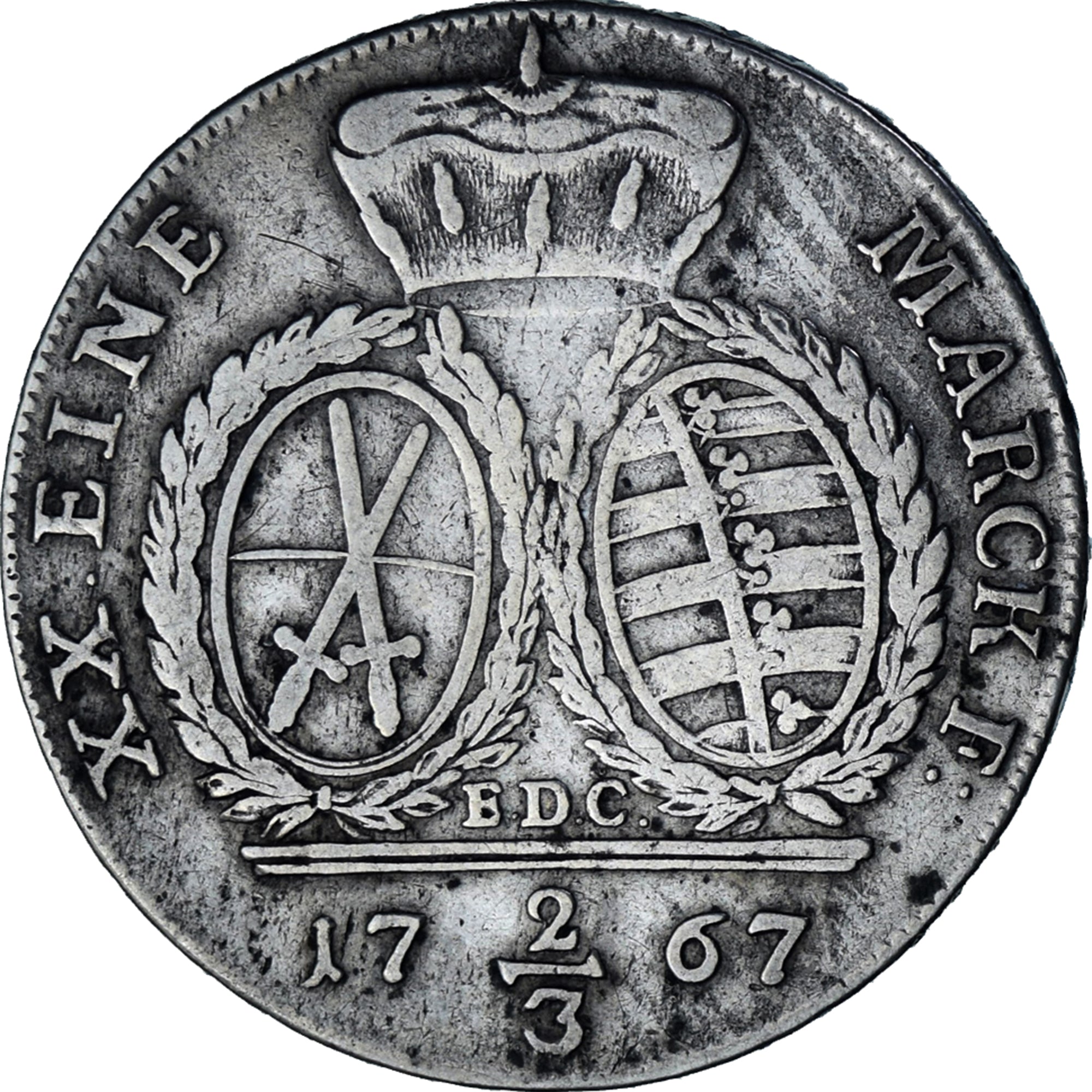 Moneta, Landy niemieckie, SAXONY-ALBERTINE, Xaver, 2/3 Thaler, Gulden, 1767