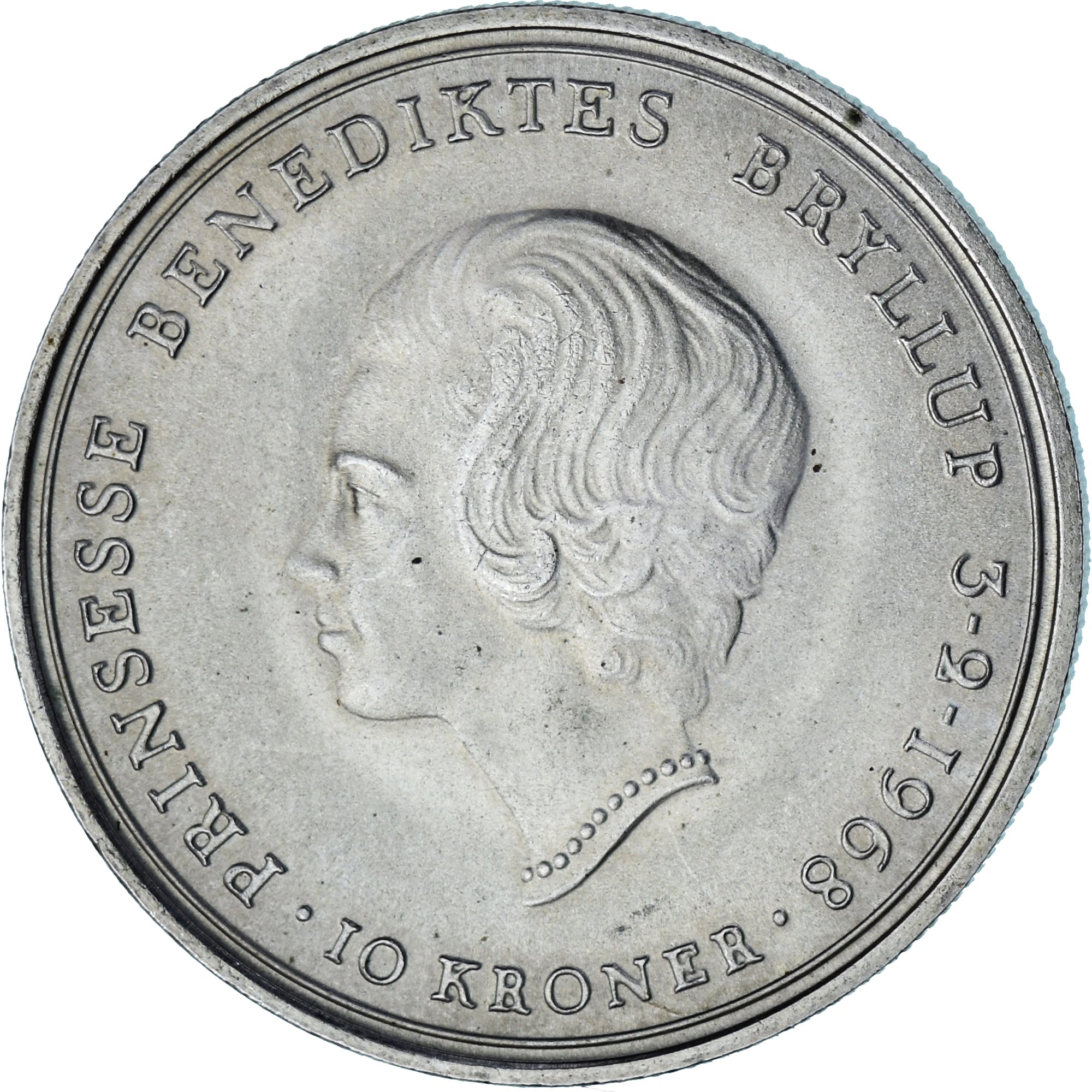 Monnaie, Danemark, Frederik IX, 10 Kroner, 1968, Copenhagen, SUP, Argent, KM:857
