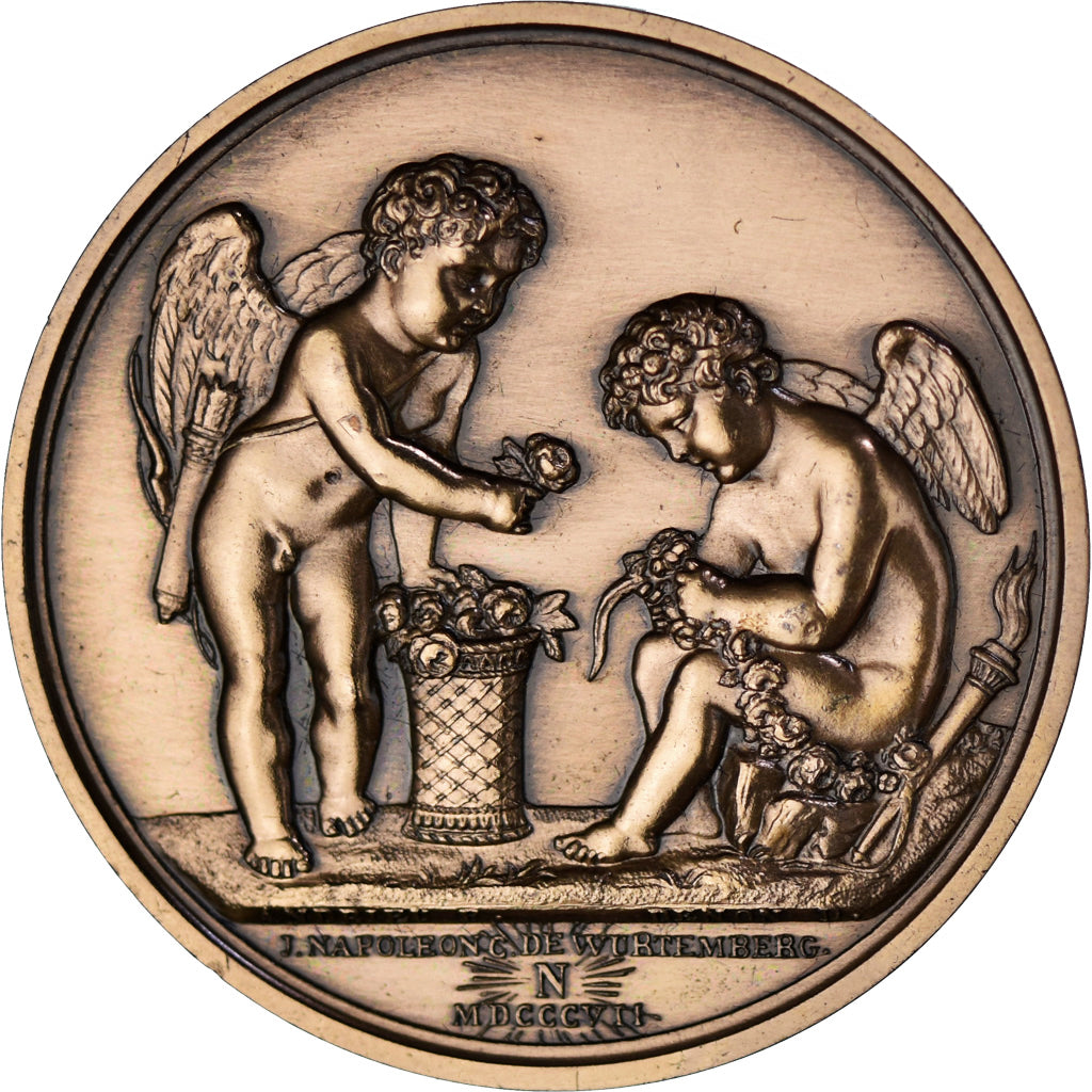 France, Medal, Mariage du Roi de Westphalie avec Catherine de Wurtemberg