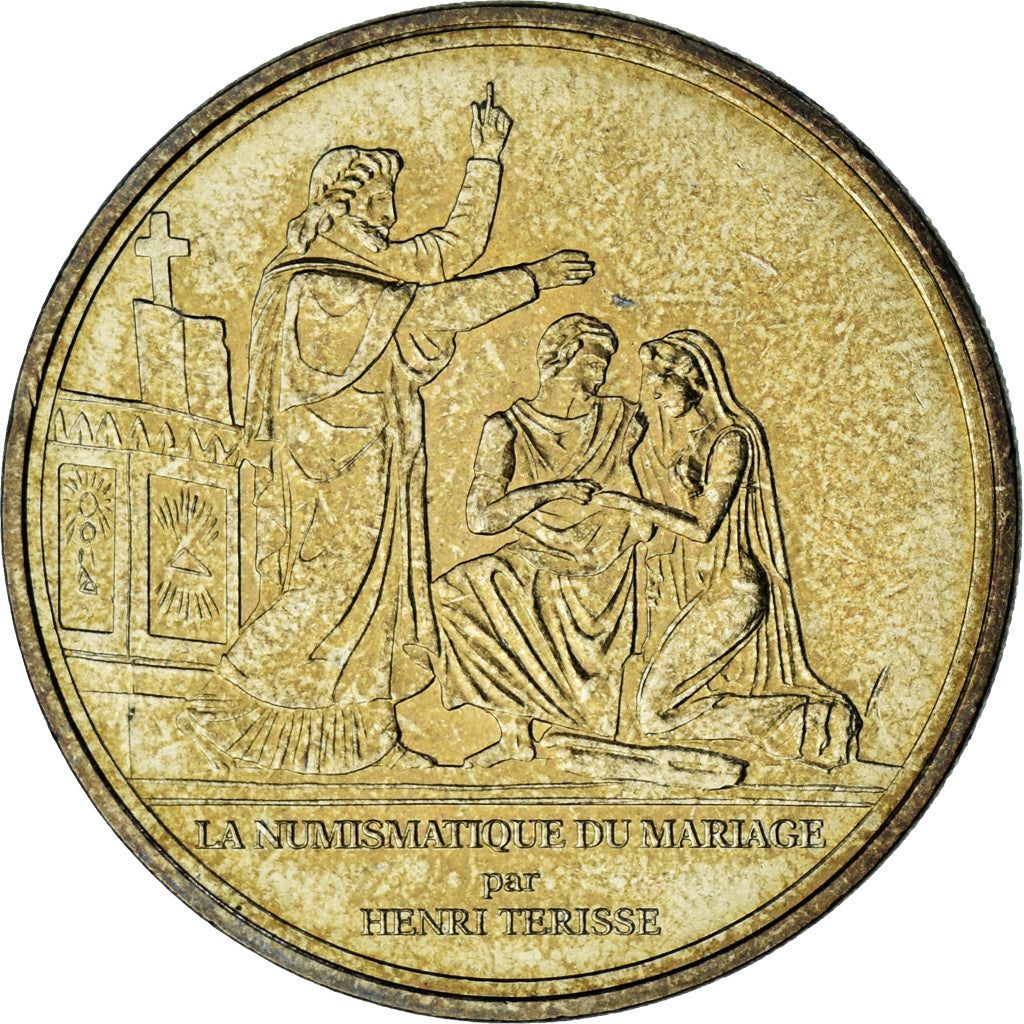 Francja, Token, Żeton turystyczny, Paris - Numismatique du Mariage, 2008, MDP