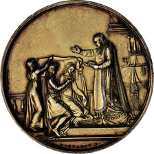 France, Medal, Médaille de mariage, 1858, Montagny, AU(55-58), Vermeil