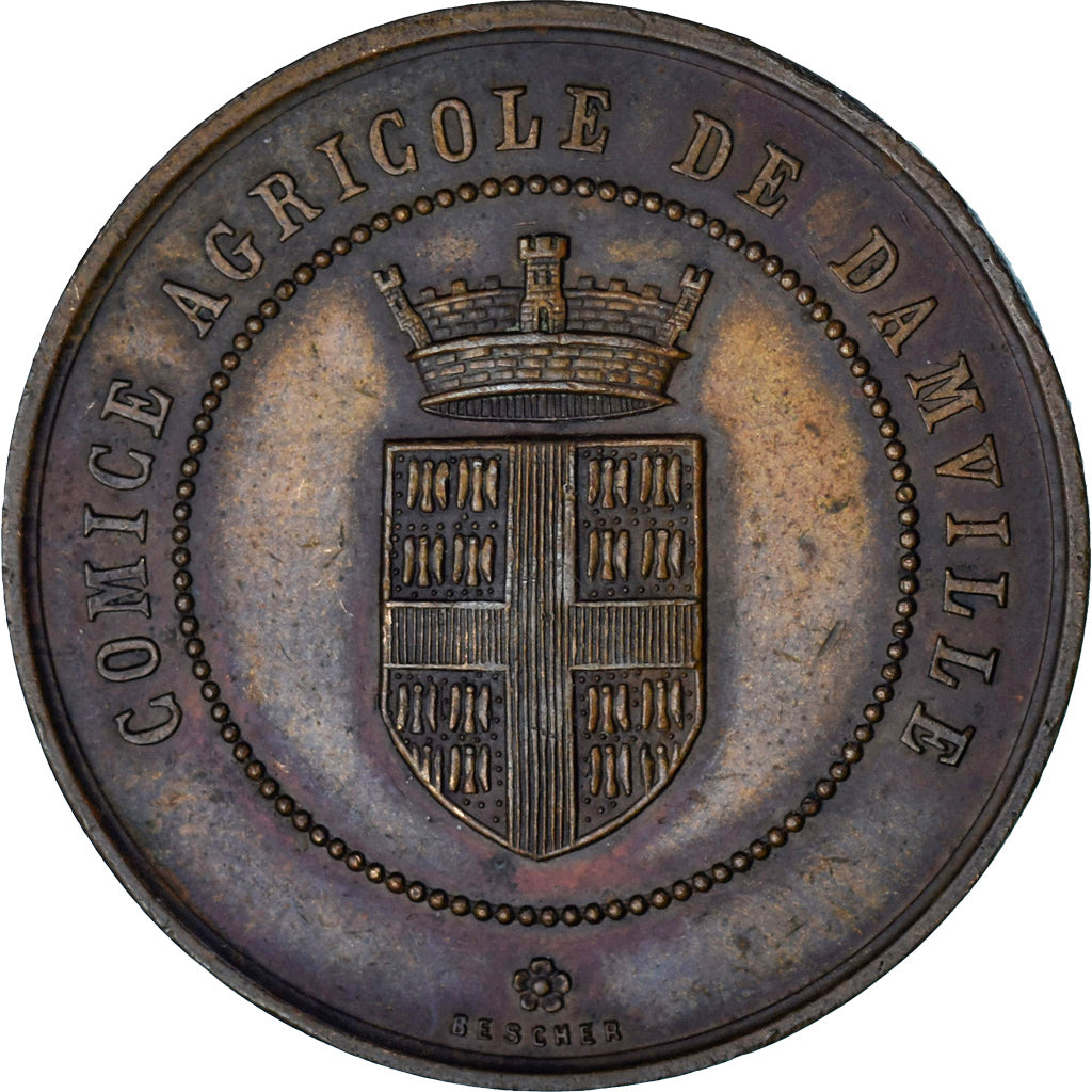 Francia, medalla, Comice Agricole de Damville, Agriculture, EBC, Bronce