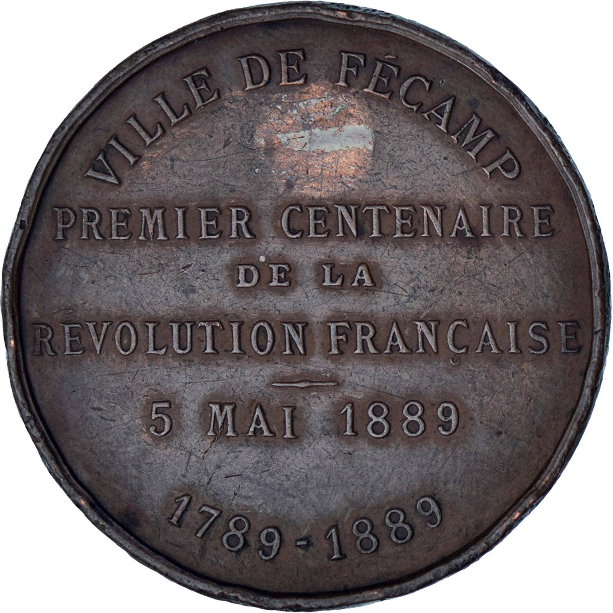 France, Médaille, Premier Centenaire de la Révolution Française, Fécamp