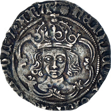 Coin, Great Britain, Henry VII, Groat, London, Type 3b, AU(50-53), Silver
