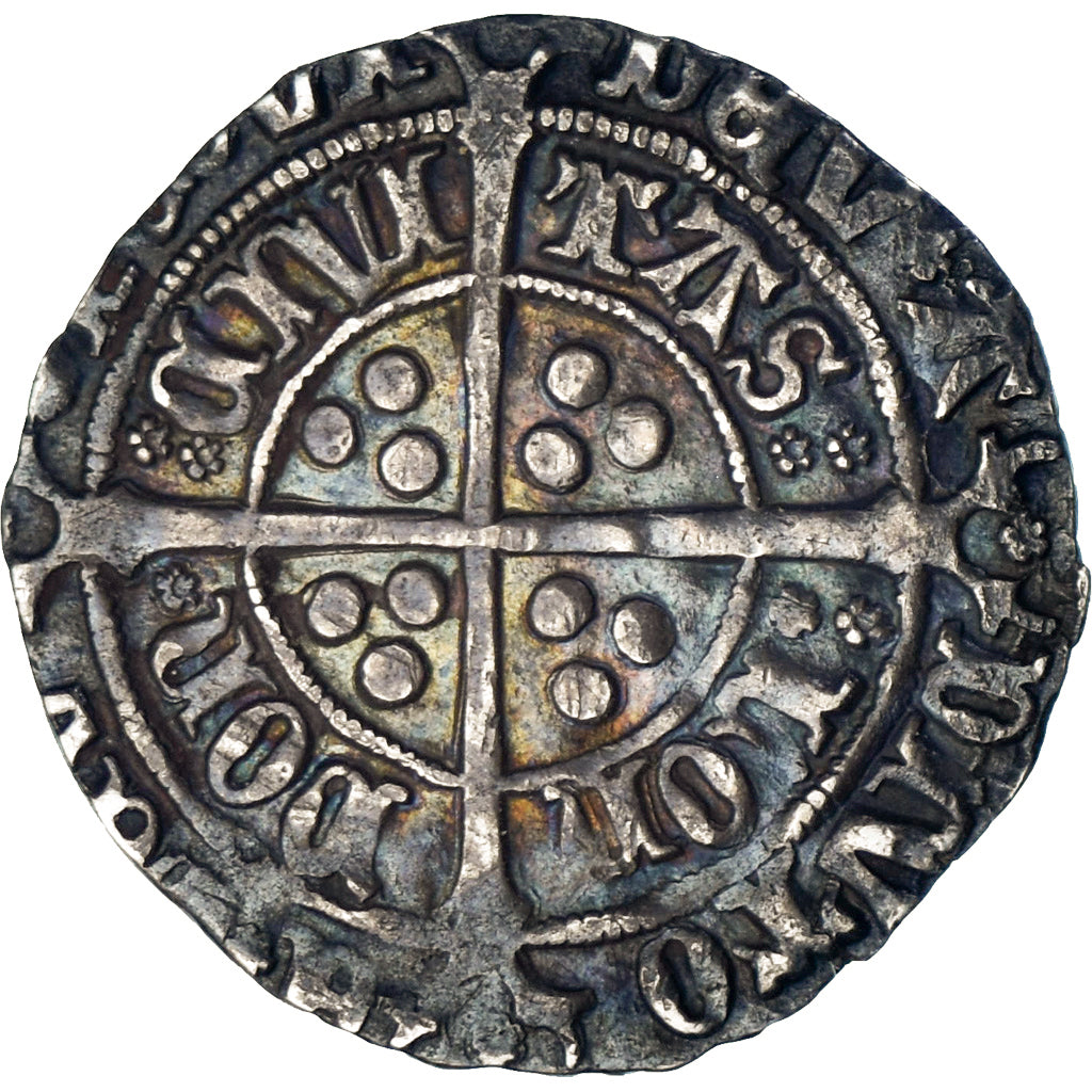 Coin, Great Britain, Henry VII, Groat, London, Type 3b, AU(50-53), Silver