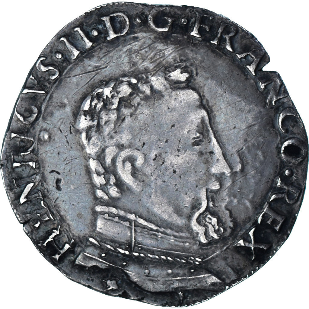 Moneda, Francia, Teston, 1560, Toulouse, BC+, Plata, Sombart:4572