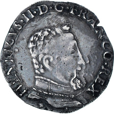 Moneda, Francia, Teston, 1560, Toulouse, BC+, Plata, Sombart:4572
