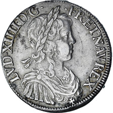 Frankrijk, Louis XIV, Écu à la mèche longue, 1652, Rouen, Zilver, ZF
