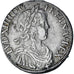 Frankrijk, Louis XIV, Écu à la mèche longue, 1652, Rouen, Zilver, ZF