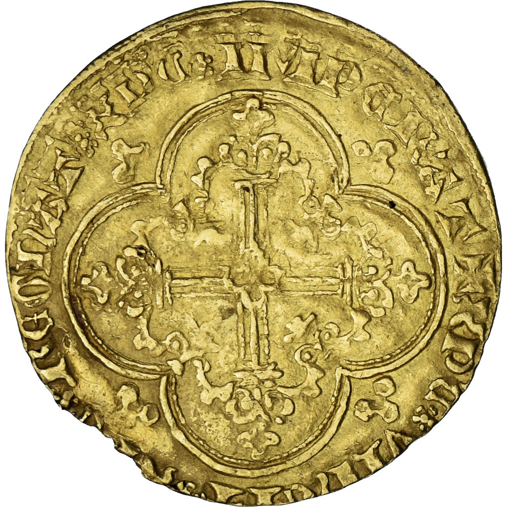 França, Jean II le Bon, Franc à cheval, 1350-1364, Dourado, EF(40-45)