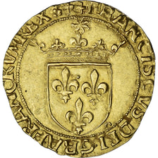 France, François Ier, Ecu d'or, Lyon - Lugdunum, Gold, AU(50-53), Duplessy:775
