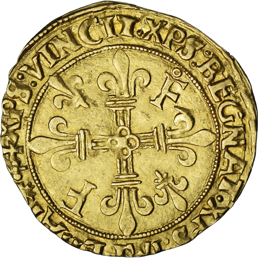 France, François Ier, Ecu d'or, Lyon - Lugdunum, Gold, AU(50-53), Duplessy:775