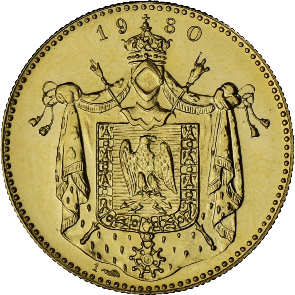 France, Medal, French Fifth Republic, Napoléon Ier, 1980, MS(65-70), Gold
