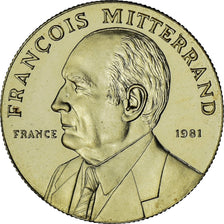 Francia, medalla, François Mitterrand, Politics, 1981, FDC, Oro