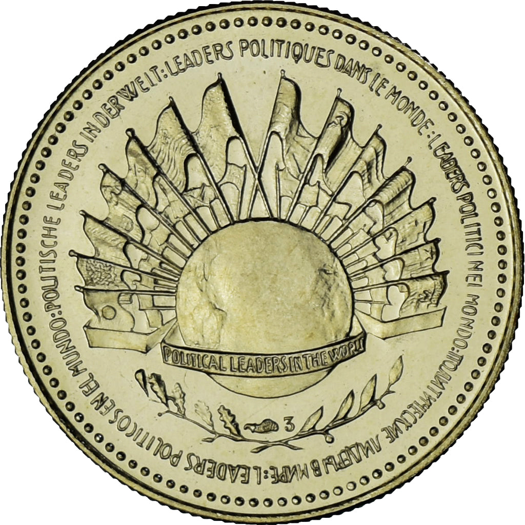 Francia, medalla, François Mitterrand, Politics, 1981, FDC, Oro