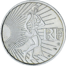 France, 10 Euro, 2009, Semeuse, AU(55-58), Silver