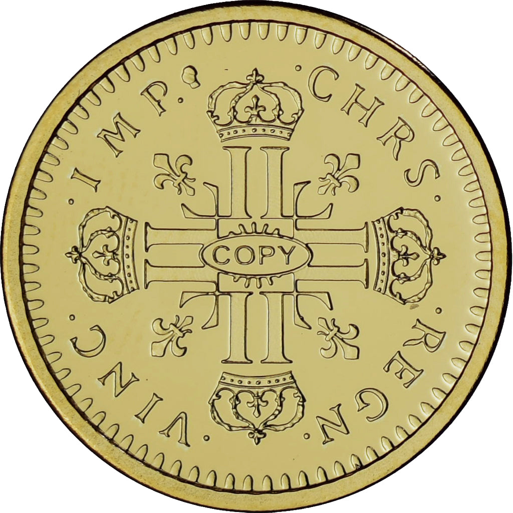 Francia, medaglia, Louis XIV, Reproduction, Louis d'Or au Soleil 1710, Oro, FDC