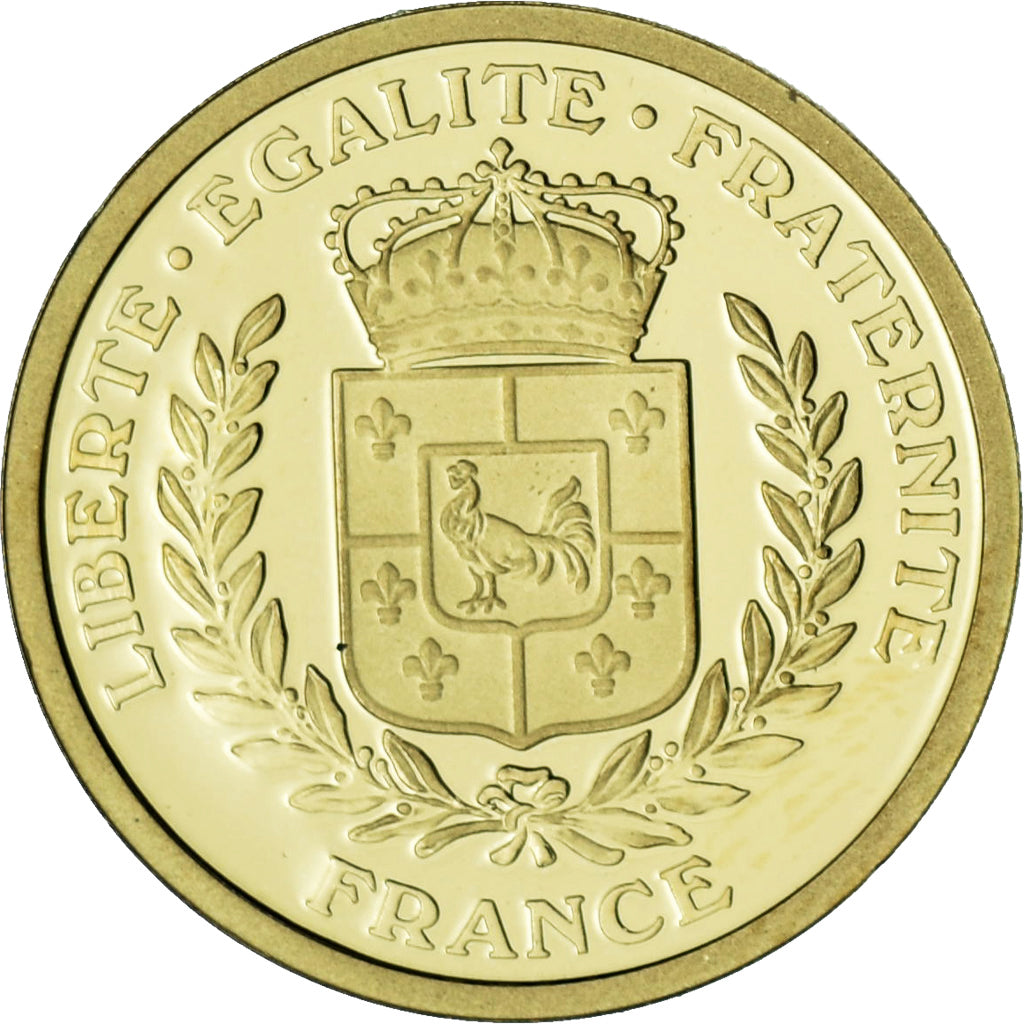 Francia, medalla, Charles de Gaulle, 50eme anniversaire du Nouveau Franc, FDC