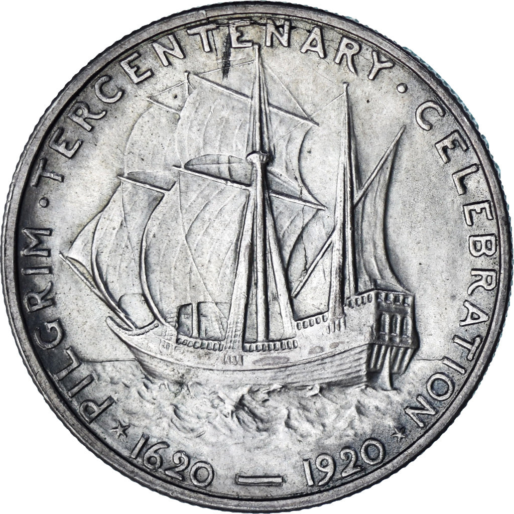 Monnaie, États-Unis, Half Dollar, 1920, U.S. Mint, Philadelphie, SUP, Argent