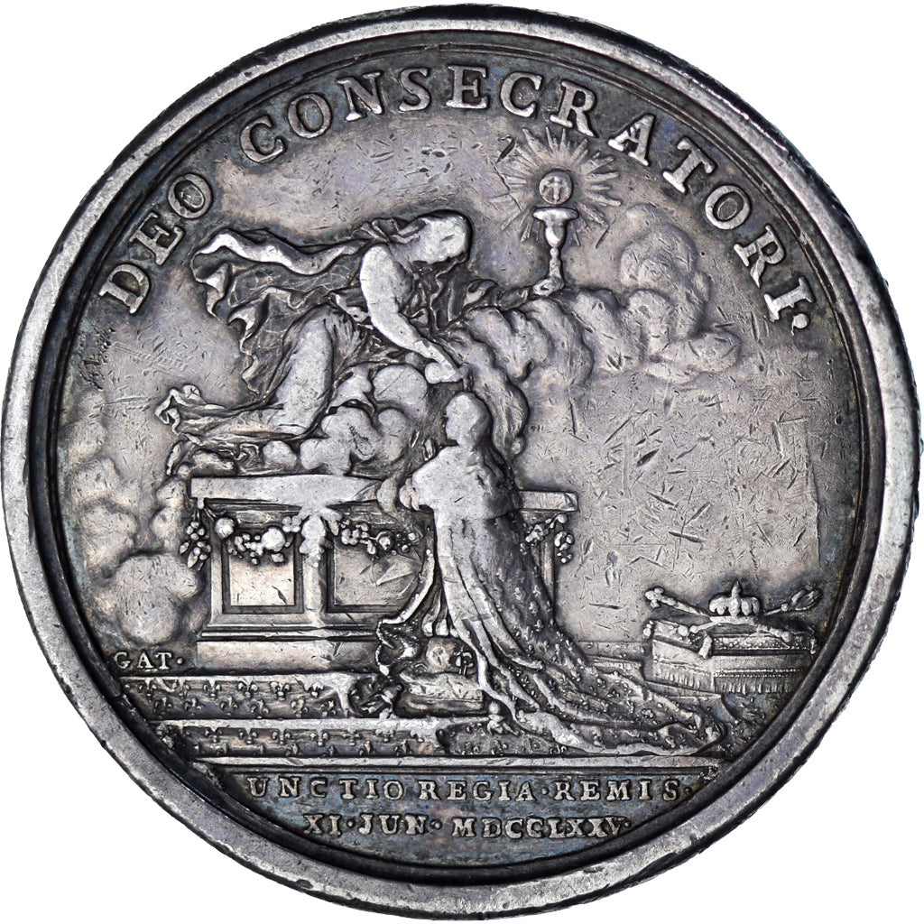 França, medalha, Monarquia, sacre de Louis XVI à Reims, História, 1775