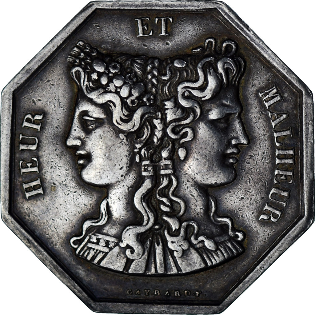 France, Médaille, Napoléon Ier, Heur et Malheur, Game Token, De Puymaurin