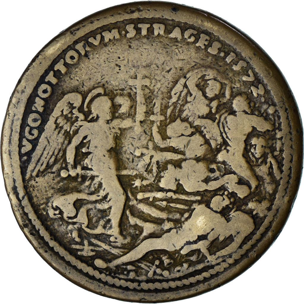 Watykan, medal, Grégoire XIII - Massacre de la Saint-Barthélémy, 1572